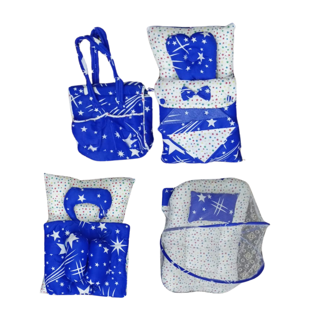 Baby Carry Nest with Mosquito Net Dark Blue 12 Pcs With Bag Diversify