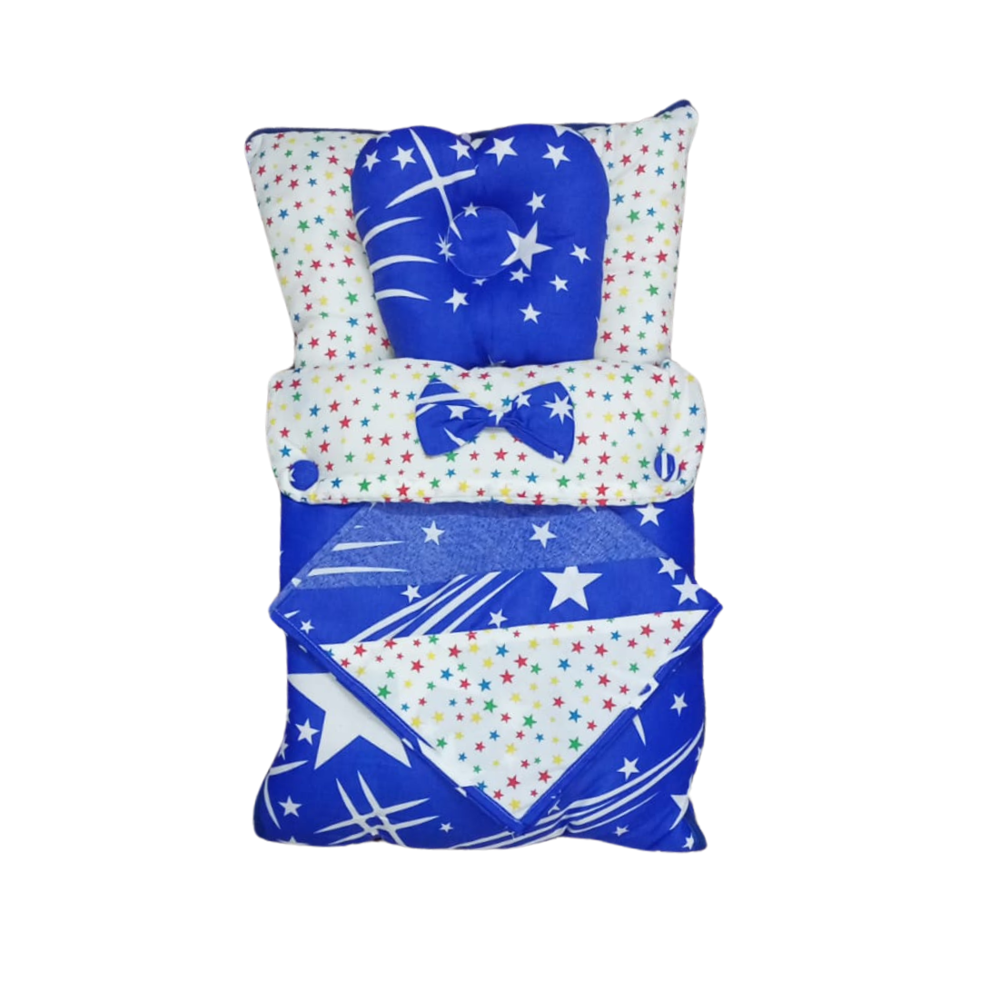 Baby Carry Nest with Mosquito Net Dark Blue 12 Pcs With Bag